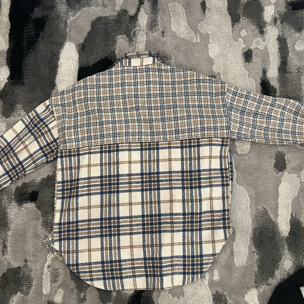 Patchwork Blue And Brown Utility Jacket - image 2